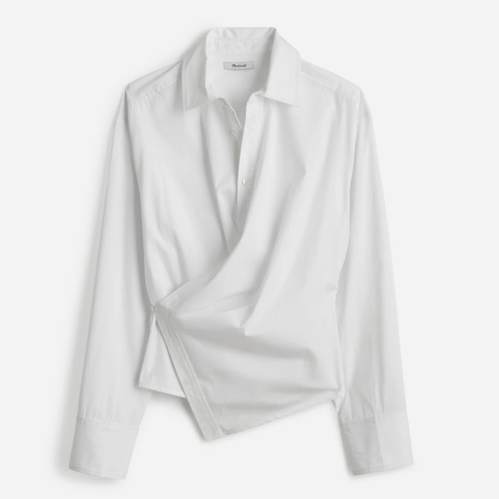 Madewell Asymmetric Button-Up Shirt